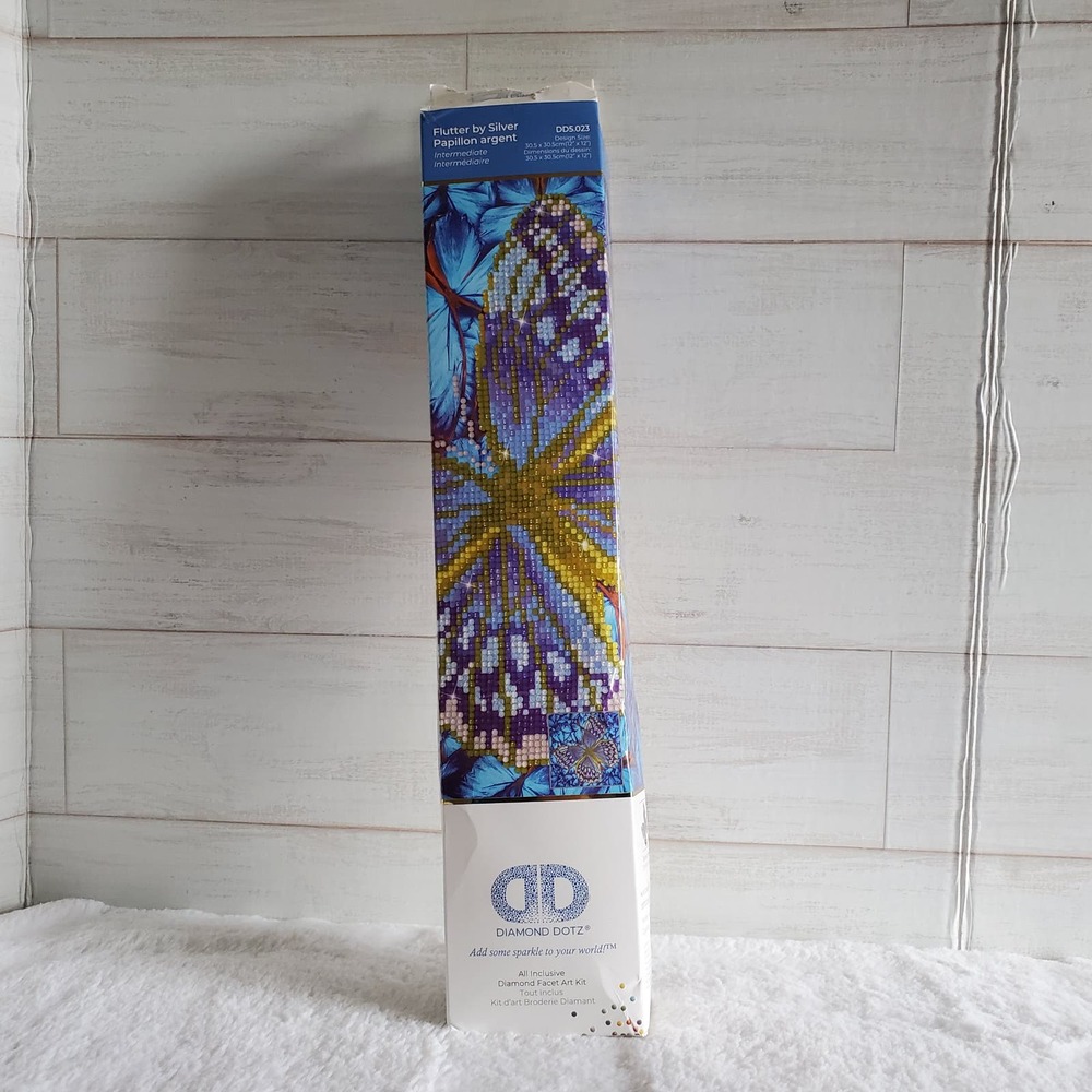 Diamond Dotz 15-inch Silver Flutter Painting Kit